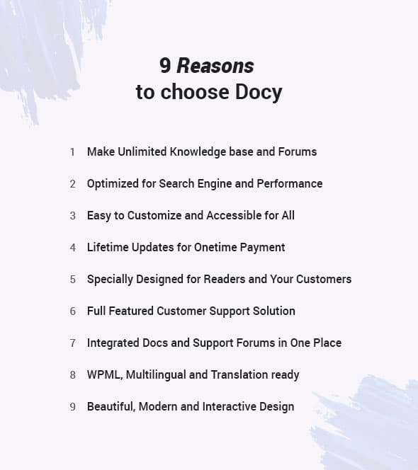 docy features