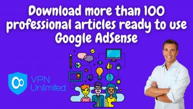 Download More Than 100 Professional Articles Ready To Use Google Adsense