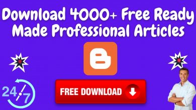 Download 4000+ Free Ready Made Professional Articles