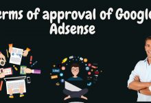 Terms of approval of google adsense