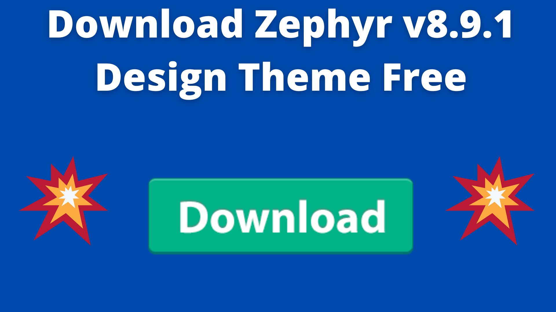Download Zephyr V8.9.1 Design Theme Free