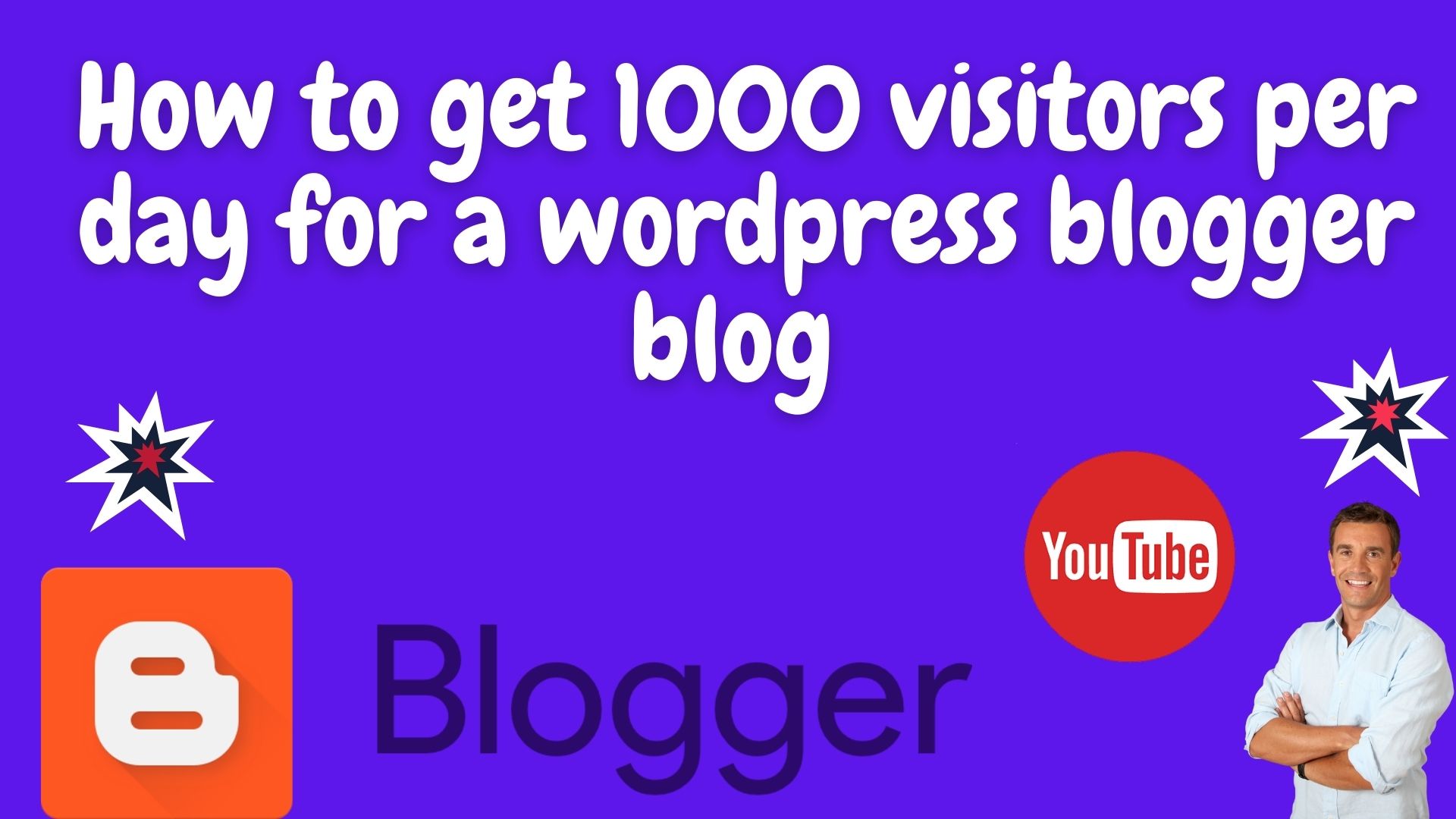 How to get 1000 visitors per day for a wordpress blogger blog 