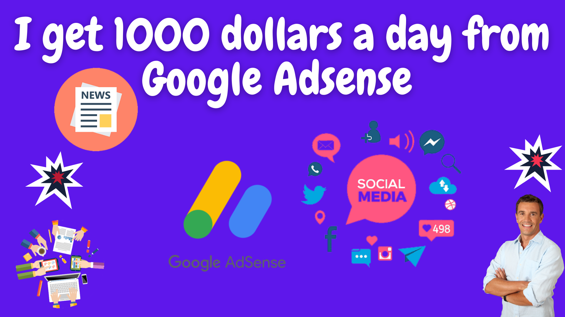 I get 1000 dollars a day from google adsense 