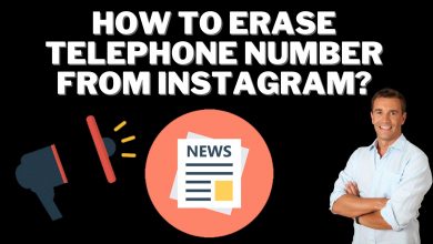 How to erase telephone number from instagram?