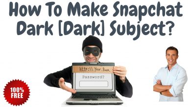 How To Make Snapchat Dark [Dark] Subject?