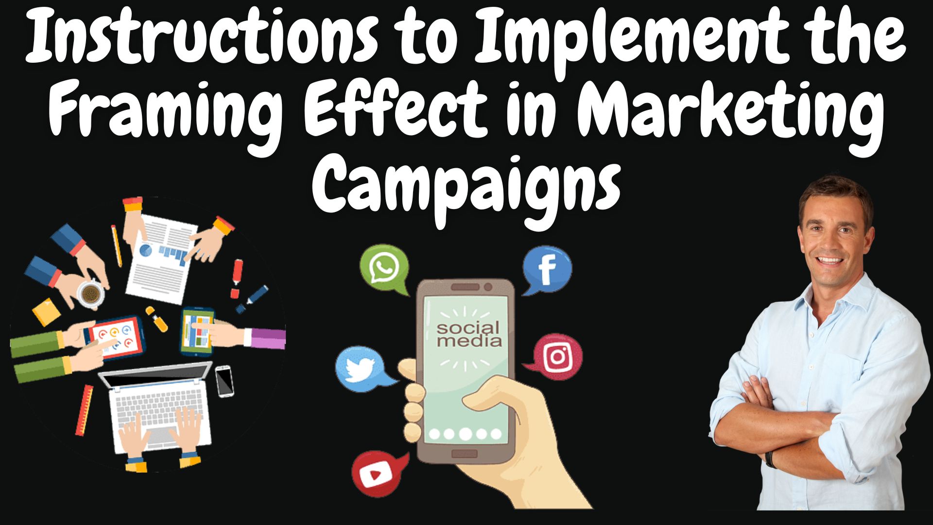 Instructions to implement the framing effect in marketing campaigns