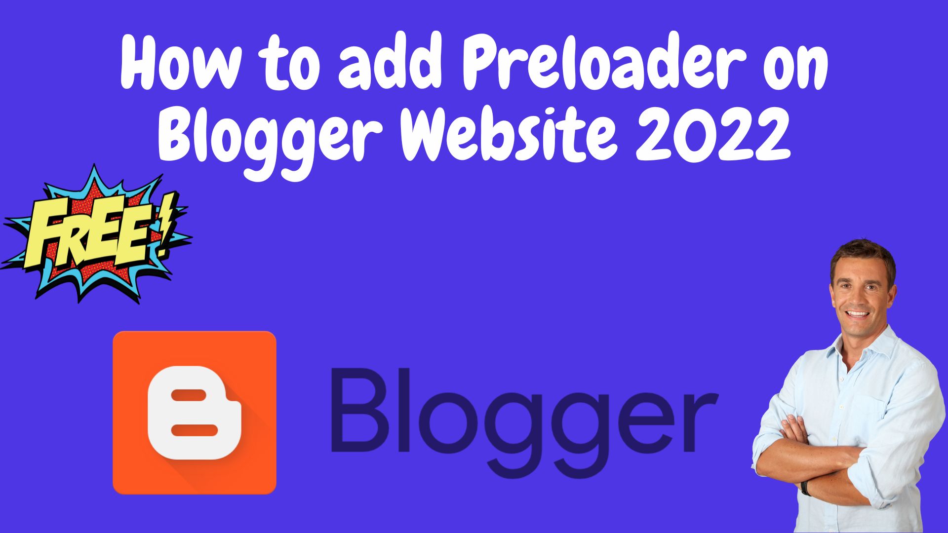 How to add preloader on blogger website 2022