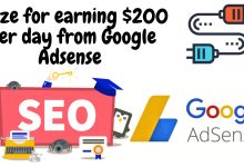 Prize for earning $200 per day from google adsense 