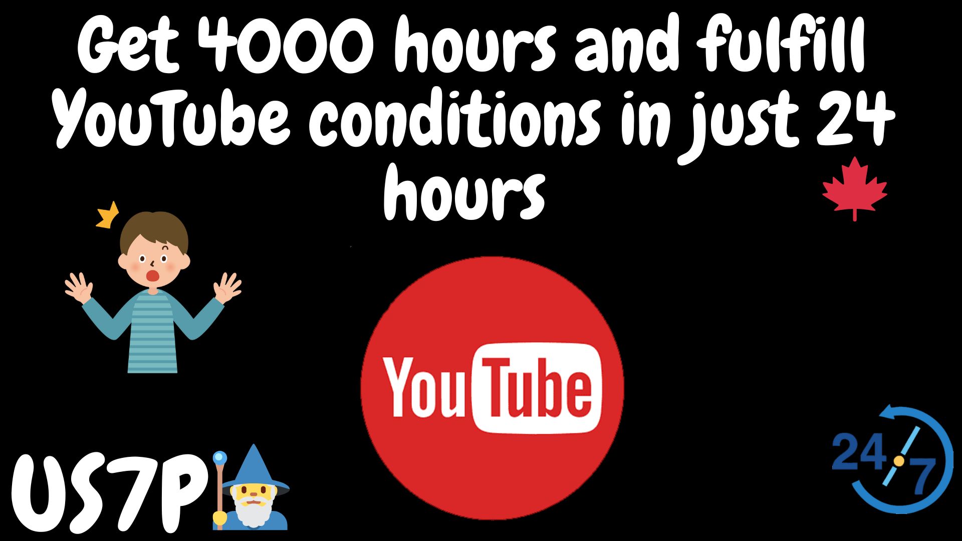 Get 4000 hours and fulfill youtube conditions in just 24 hours 