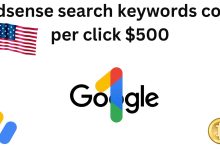 Adsense search keywords cost per click $500