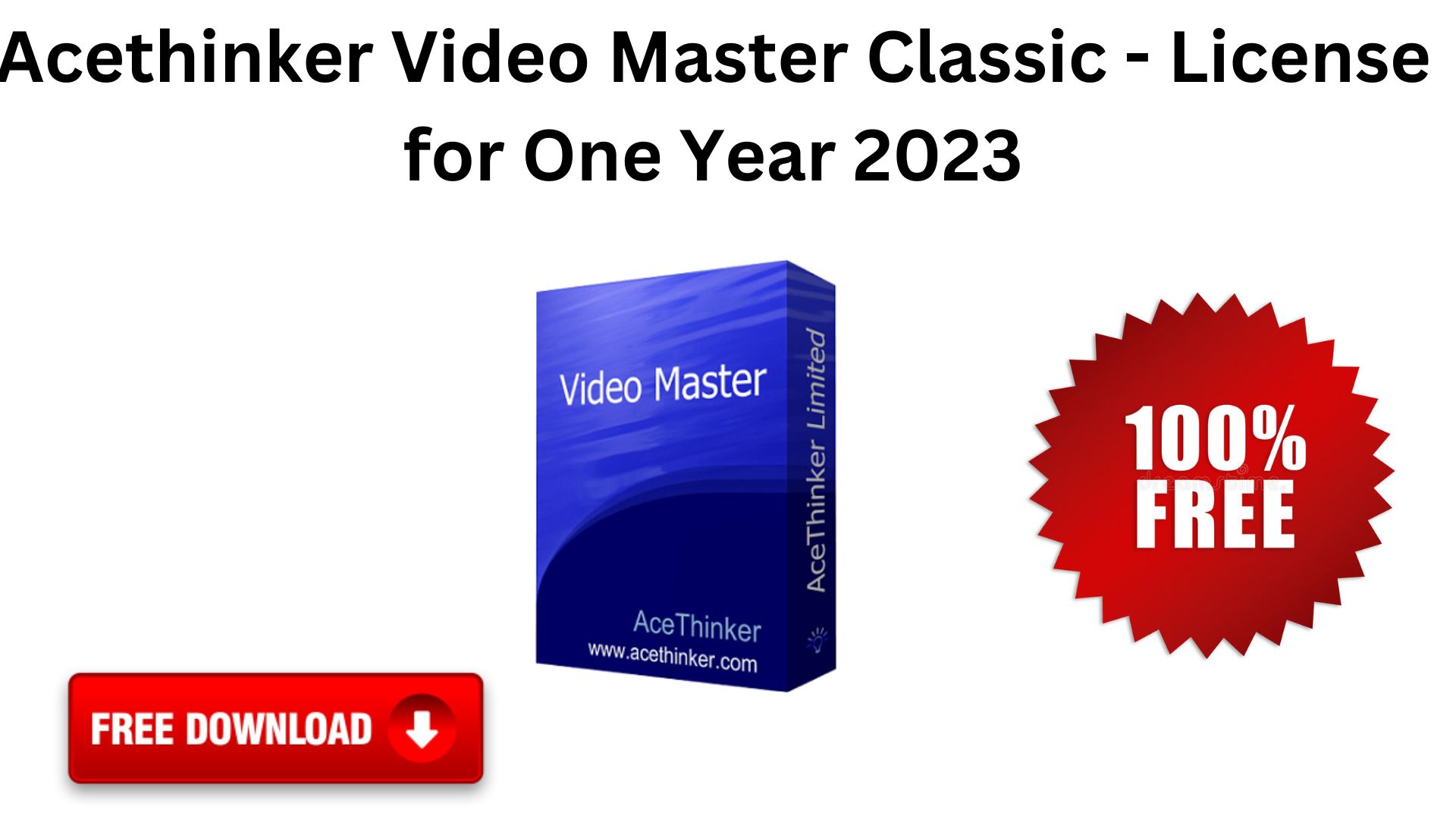 Acethinker video master classic - license for one year 2023