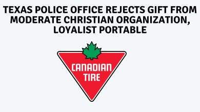 Texas police office rejects gift from moderate christian organization, loyalist portable