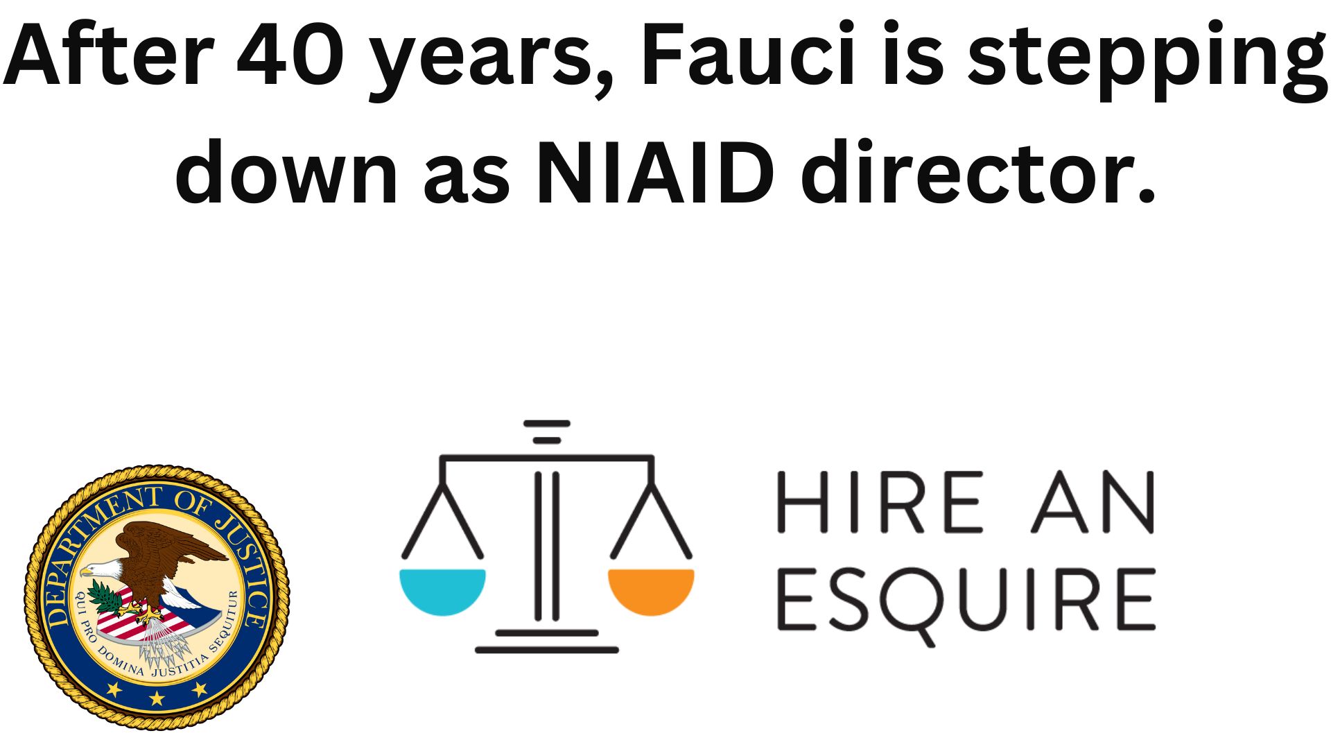 After 40 years, fauci is stepping down as niaid director.